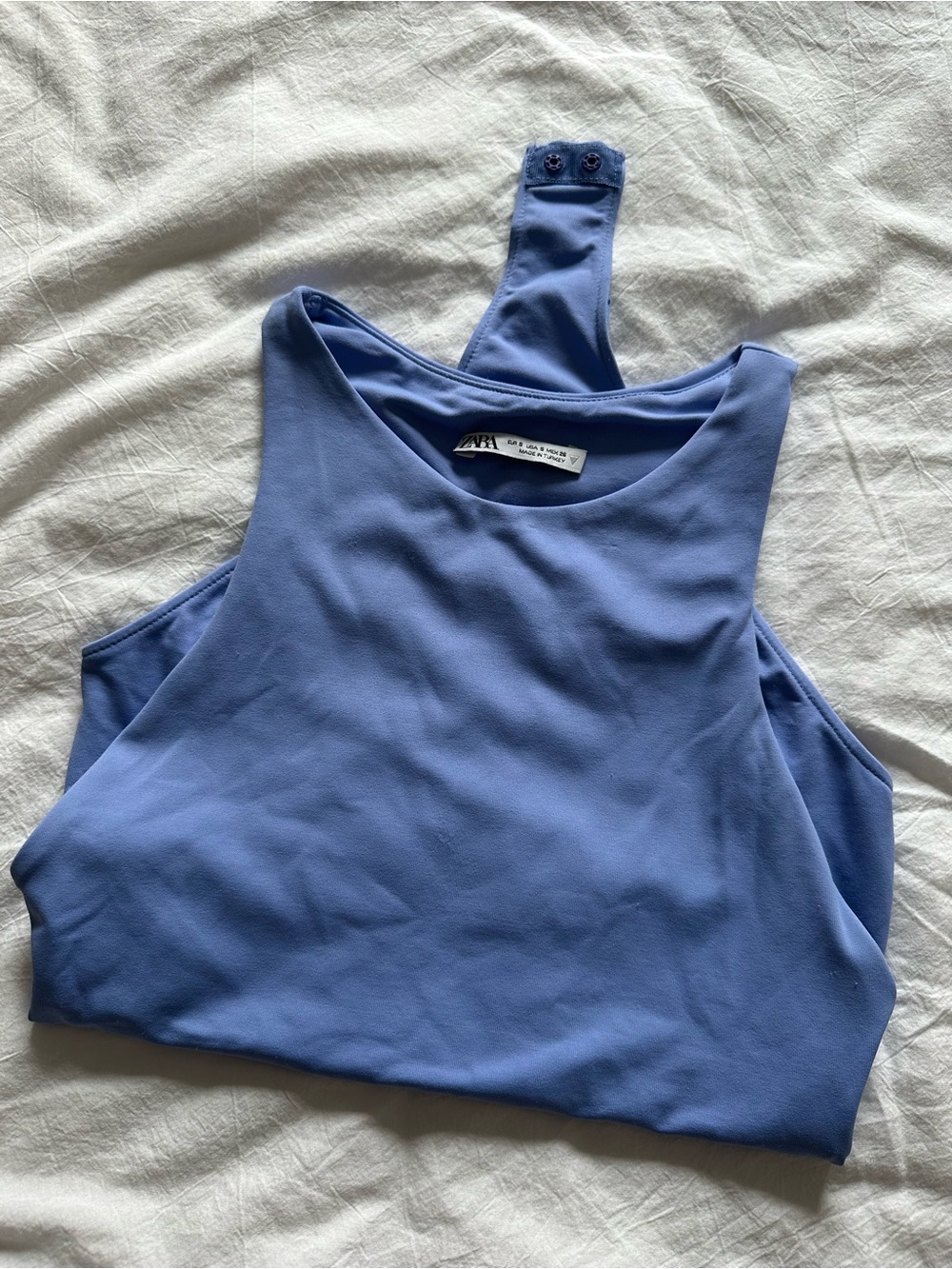 ZARA Lavender Blue Racerback Bodysuit